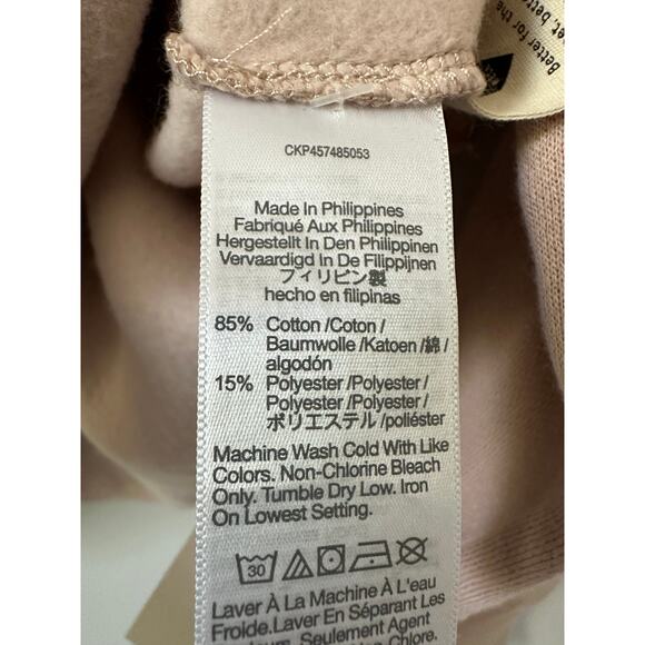 Madewell Betterterry Relaxed Turtleneck Sweatshirt Tan size Medium - Picture 10 of 12